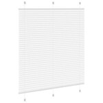 vidaXL Store plissé blanc 120x150cm largeur du tissu 119 4cm polyester