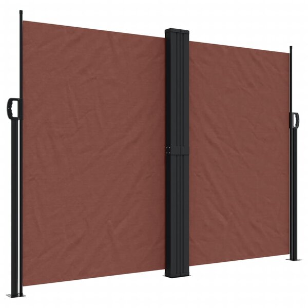 vidaXL Auvent latéral rétractable Marron 180x1200 cm