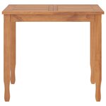 vidaXL Ensemble à manger de jardin 5 Pièces Bois de teck massif