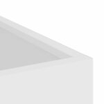 vidaXL Cache-pot de jardin Blanc 32 x 32 x 40 cm Acier laminé à froid