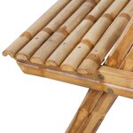 vidaXL Table de pique-nique 115x115x81 cm Bambou