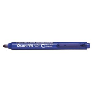 Marqueur Permanent Rétractable PENTEL PEN NXS15 Corps Fin Bleu x 12 PENTEL