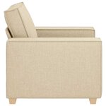 vidaXL Canapé-chaise Crème 100x78x84 cm Tissu