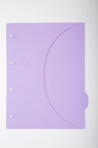 paquet de 6 pochettes de classement Pack Aloha lilas SMARTFOLDER