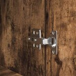 vidaXL Buffet haut chêne fumé 50x35x180 cm bois d'ingénierie