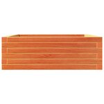 vidaXL Jardinière cire marron 70x70x23 cm bois de pin massif