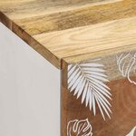 vidaXL Table de chevet 40x33 5x46 cm bois de manguier solide