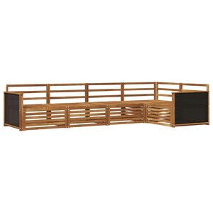 vidaXL Ensemble de canapés d'extérieur 5 pc Naturel