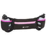 Pure2Improve Ceinture de course avec 2 bouteilles Noir et rose