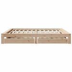 vidaXL Cadre de lit sans matelas 180x200 cm bois massif de pin