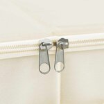 vidaXL Boîte de rangement Tissu 70x40x18 cm Crème