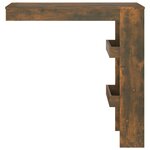vidaXL Table de bar murale Chêne fumé 102x45x103 5cm Bois d'ingénierie