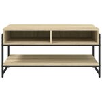 vidaXL Table basse chêne sonoma 90x50x45 cm bois d'ingénierie