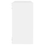 vidaXL Étagères cube murales 4 Pièces blanc 30x15x30 cm