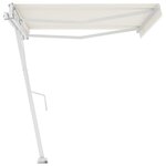 vidaXL Auvent automatique sur pied 400x350 cm Crème
