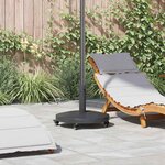 vidaXL Socles de parasol d'extérieur Gris foncé 48 x 48 x 32.5 cm