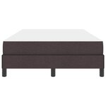vidaXL Lit à ressorts avec matelas Marron foncé 120 x 200 cm tissu