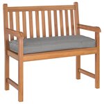 vidaXL Coussin pour banc de palette Gris 100 x 40 x 8 cm Tissu Oxford