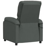 vidaXL Fauteuil électrique de massage Gris foncé Tissu
