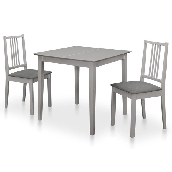 Vidaxl mobilier de salle à manger 3 pièces mdf gris