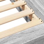 vidaXL Cadre de lit sans matelas sonoma gris 180x200 cm