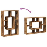 vidaXL Bibliothèque vieux bois 63x20x90 cm bois d'ingénierie