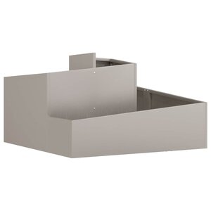 vidaXL Cache-pot de jardin Marron 80 x 80 x 50 cm Acier patiné