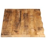vidaXL Dessus de table 140x60x3 8cm bord vif bois massif manguier brut