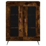 vidaXL Buffet chêne fumé 69 5x34x90 cm bois d'ingénierie