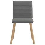 vidaXL Chaises à manger lot de 6 gris foncé tissu