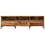 vidaXL Meuble TV vieux bois 150x30x44 5 cm bois d'ingénierie