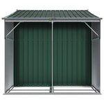 vidaXL Abri de jardin vert 277x192 5x179 cm acier galvanisé