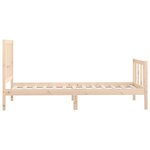 vidaXL Cadre de lit sans matelas 100x200 cm bois massif