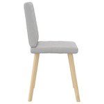 vidaXL Chaises à manger lot de 2 gris nuage tissu