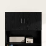 vidaXL Meuble mural Chêne noir 80 x 42.5 x 40 cm Bois d'ingénierie