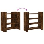 vidaXL Buffet chêne fumé 73 5x35x75 cm bois d'ingénierie