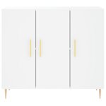 vidaXL Buffet blanc 90x34x80 cm bois d'ingénierie
