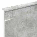 vidaXL Tête de lit avec tête de lit Gris béton 75 cm Bois d'ingénierie