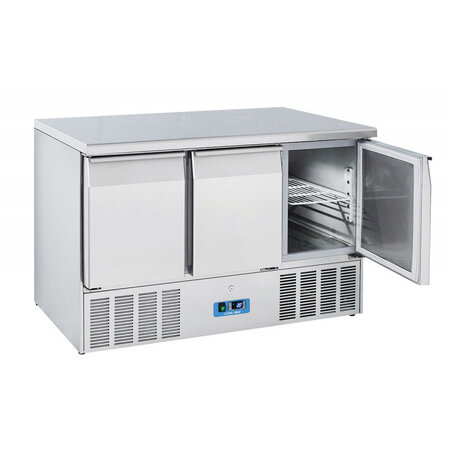 Table réfrigérée positive inox 3 portes gn 1/1 - 350 litres - r290 - 3pleine 1365x700x880mm