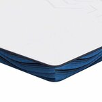 vidaXL Coussins de Matelas Blanc et Bleu 120 x 200 cm