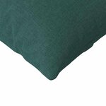vidaXL Coussins de canapé 2 Pièces Vert foncé 200 x 40 cm tissu