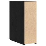 vidaXL Armoire d'apothicaire Chêne noir 20 x 45 5 x 60 cm