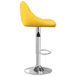 vidaXL Tabourets de bar lot de 2 jaune moutarde velours