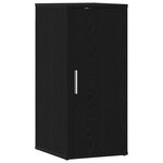 vidaXL Armoire à chaussures chêne noir 32x35x70 cm bois ingénierie