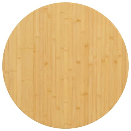 vidaXL Dessus de table Ø70x1 5 cm bambou
