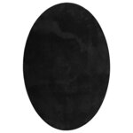 vidaXL Tapis HUARTE Noir 170 x 120 cm 100 Polyester