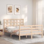 vidaXL Cadre de lit sans matelas bois massif