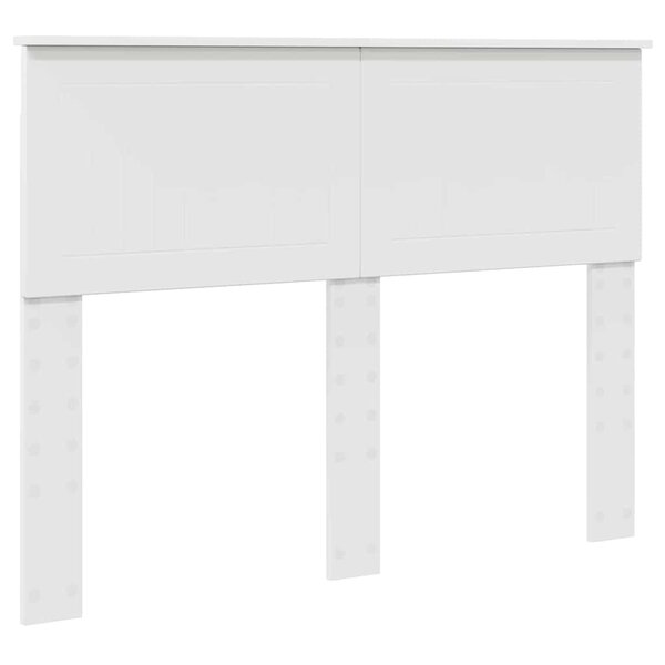 vidaXL Tête de lit avec tête de lit Blanc 135 cm Bois d'ingénierie