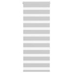 vidaXL Store zèbre gris clair largeur du tissu 55 9 cm polyester