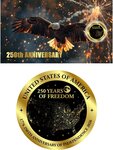 Monnaie 250 YEARS OF FREEDOM 1/1000 Oz Or 50 Cents Niue 2026 (PRÉCOMMANDE)